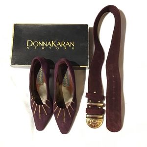 DONNA KARAN NEW YORK SUEDE LEATHER PUMP SIZE 7.5